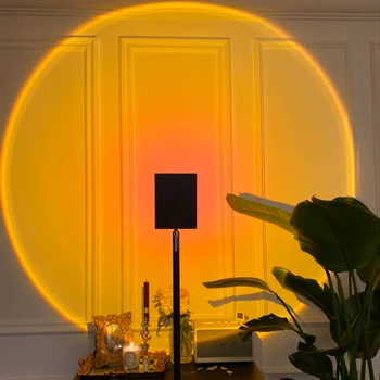 Artpad Italijos Dizaino Vaivorykštė Modernios Led Grindų Lemputė 10W Saulėlydžiai Projekcija kambarį Stovas Šviesos Miegamojo Atmosferą, Grindų Lempos