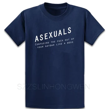 Asexuals Gaydar Marškinėliai Naujas Stilius Pavasarį, Rudenį Kietas Pagrindinės Kietojo Megzti Per Dydis S-5XL Tinka Medvilnės Marškinėliai