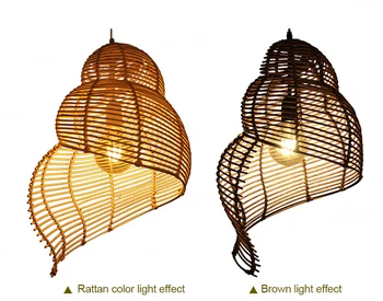 Attan lempos šviesos myli bambuko kabantys šviestuvai sieniniai šviestuvai frixture pakabos šviestuvas šiuolaikinių namų puošybai