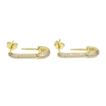 Aukštos kokybės kūrybos Aukso/rose/skiedra Spalva mažos sąvaržėlės stud auskarai-geriausia dovana Moterims Gimtadienio papuošalai, aksesuarai