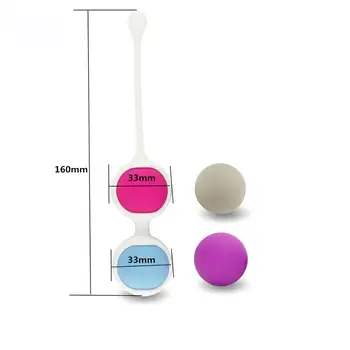 Aukštos kokybės medicininio silikono 4 kamuolius sekso Makšties Mažėja Kamuolys suaugusiųjų žaislai kegel kamuolius makšties mokymo kamuoliai
