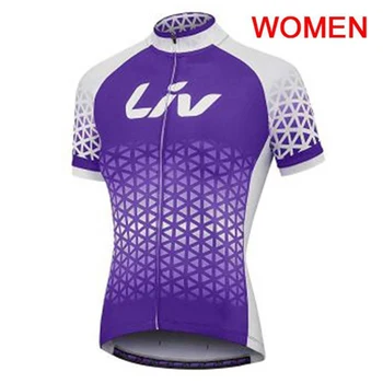 Aukštos Kokybės Moterų dviračių džersis 2019 Pro Komandos lenktynių drabužių trumpomis rankovėmis MTB stalviršiai, lauko sporto dviračių komplektus Y050801