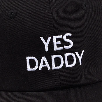 Aukštos kokybės naujas Taip Daddy Reguliuojamas golfo Medvilnės Dangtelis Tėtis Skrybėlę Juoda smėlio spalvos beisbolo kepuraitę vyrams, moterims, Hip-hop snapback cap skrybėlės 2018
