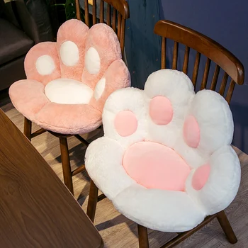 Aukštos Kokybės Rožinė Pagalvėlė Ilgai Pliušinis Katės Letena Kėdės Atlošas Atgal Pagalvėlės Patogiai Storio Išmatose Užpakalis Office Pagalvėlė