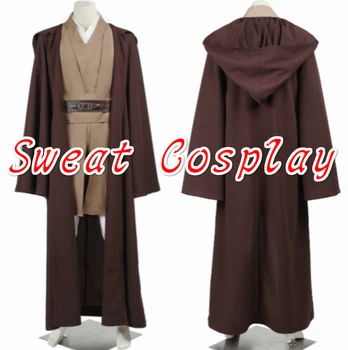 Aukštos Kokybės Star Wars Jedi Knight Mace Windu kostiumas Star wars kostiumas Mace Windu Helovyno Cosplay Kostiumų Užsakymą