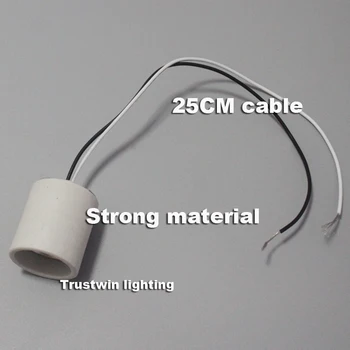 Aukštos kokybės su elektros laidais kabelis Edison lemputė bazės lizdas E27 lempos lemputė šviesos turėtojas