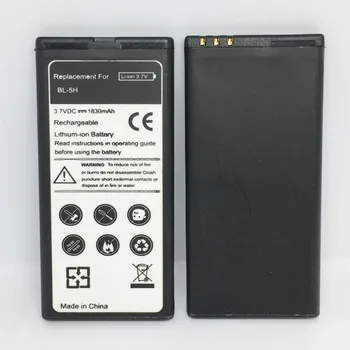 Aukštos Qualtiy BL-5H Baterija Nokia Lumia 630 636 638 635 RM-970 RM-978 RM-1010 Baterija BL5H BL 5H