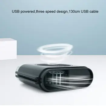 Aukščiausios Kokybės Universalus 5V Automobilio Pagalvėlės Priekinės Sėdynės Aušinimo Ventiliatorius USB 3 Greičiai Oro srautas Vėdinamoje Ventiliatorius Automobilių, Sunkvežimių, VISUREIGIŲ Valtis
