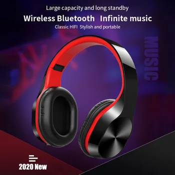 Ausinės Bluetooth Ausines Per Ear Stereo Belaidė laisvų Rankų įranga Minkštos Odos Earmuffs Built-in Micfor PC/Mobilieji Telefonai/TV, Bluetooth