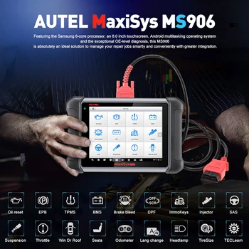 Autel MaxiSys MS906 Automobilių Diagnostikos Sistemos Kodo Skaitytuvas Skaitytuvas su ABS/SRS/SAS/EPB PK MP808 DS808