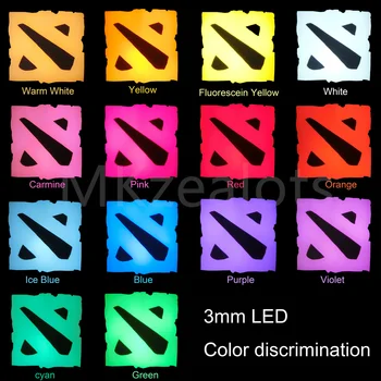 Automatinė klaviatūros specialios LED Lemputė 3mm apvalūs Karoliukai Ice Blue Rainbow Vyšnių Gateron Kailh MX Jungikliai 14 spalvos pasirinktinai