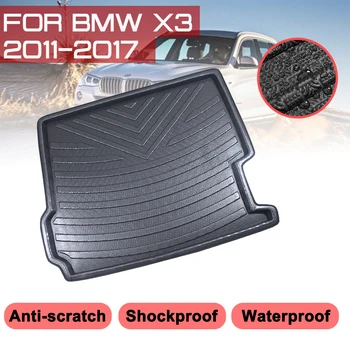 Automobilio Grindų Kilimėlio Kilimų Galiniai Kamieno Anti-purvo Padengti BMW X3 2011 2012 2013 2016 2017