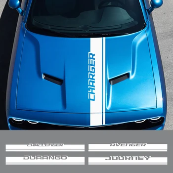 Automobilio Kapoto Lipdukas Dodge Avenger Kalibro Karavanas Challenger Įkroviklis Lėkti Durango Kelionę Nitro Ram Priedai Variklio Dangčio Lipdukas