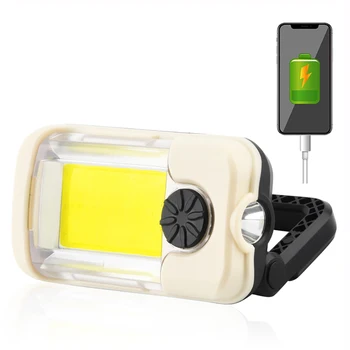 Automobilio LED Tikrinimo Lempą Avarinės Šviesos 8000Lm Darbo Lemputė USB Įkrovimo Galia Lankstymo Magnetinio Žibintuvėlis