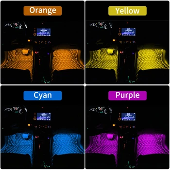 Automobilio Salono Šviesos RGB LED Juostelės Šviesos Atmosferą, Žibintai Mercedes Benz E300 W201 W176 W209 W202 w220 cdi W204 W203 W210 W124 W211