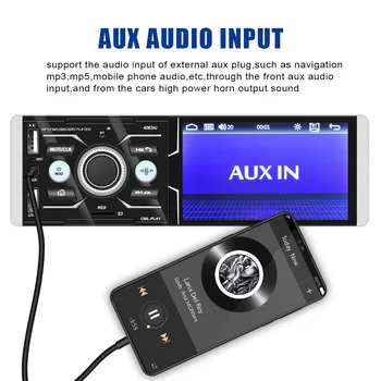 Autoradio Stereo Audio USB Įkroviklis Automobilinis MP5 Vaizdo FM Radijo Grotuvas, Multimedia DC 12V 4.1
