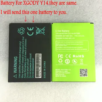 AVY Baterija XGODY Y14 3200mAh 6.0 Colių Pakeitimo Įkrovimo Mobiliojo Telefono Baterijas Išbandyti Sandėlyje