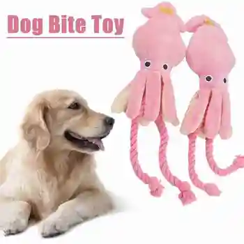 Aštuonkojai šuns žaislas, mielas pet kramtyti žaislą, šuo, virvė,