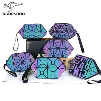 Badenroo 2021 Naujas Šviesos Prekės Geometrinis Kosmetikos maišą, Sankabos Lankstymo Hobos Saugojimo maišelį su Lukštais Plovimo maišelis Makiažas Atveju, tualetinių reikmenų Krepšys