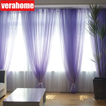 Baltos spalvos organza violetinė mėlyna vienspalviai voile ekranas kietasis apmušalas skydelis vien tiulio užuolaidos gyvenimo kambario, miegamasis Vestuvių dekoravimas