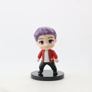 Bangtan Berniukas Grupių Lėlės Modelį Mielas Anime Simbolių KPOP Star Idol BTS Mini Duomenys Kalėdų, Gimtadienio Dovana, Žaislai Vaikams