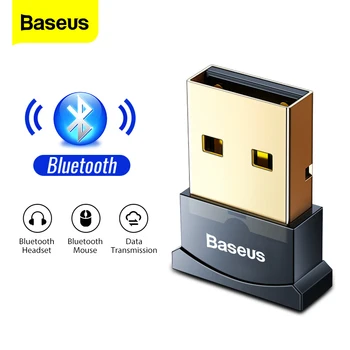 Baseus USB Bluetooth Adapteris Raktu PC Kompiuteris, Wireless Pelę, Klaviatūrą Aux Audio 