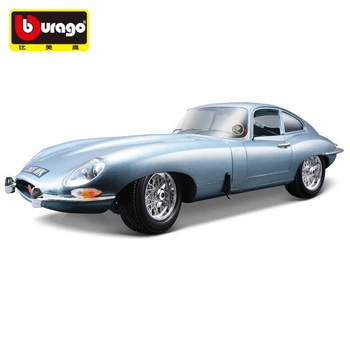 Bbuargo 1:18 Jaguar E-type Sedanas šviesiai mėlynos spalvos automobilio modelis, modeliavimas, automobilių apdailos surinkimo dovana žaislas liejimo modelis berniukas žaislas