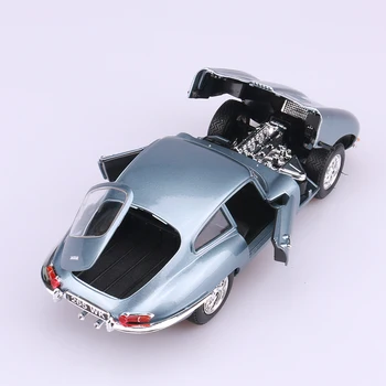 Bbuargo 1:18 Jaguar E-type Sedanas šviesiai mėlynos spalvos automobilio modelis, modeliavimas, automobilių apdailos surinkimo dovana žaislas liejimo modelis berniukas žaislas