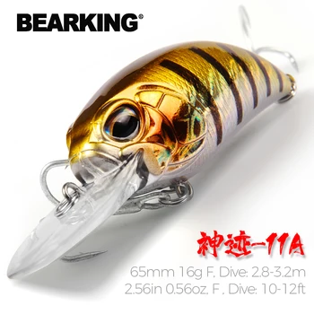 BearKing 65mm 16g karšto modelis, A+ žvejybos masalas naujas alkūninis 5color rinktis nardymo 10-12ft,2.8-3.2 m, žvejybos reikmenys sunku masalas