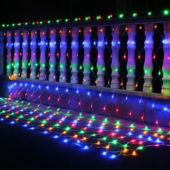 BEIAIDI 6X4M 880 LED Akių tinklas, LED Styginių šviesos Kalėdų Vestuvių Šventė Pasakų String, Šviesos, Lauko, Sodo Tvoros Dekoro Garliava