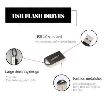 Bekit Mini USB Flash Drive 8GB/16GB/32GB/64GB/4GB Pen Ratai Metalo Pendrive USB 2.0 Flash Drive, Memory stick, USB diskas, 1GB/2GB