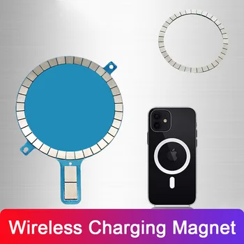 Belaidžio Įkrovimo Magsafe Imtuvas iPhone 12 Pro Max 12 Mini 11 8 XS XR Telefono dėklas Magnetinis Siųstuvo Lipdukas Magsafe