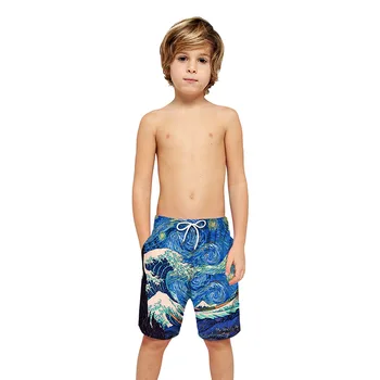 Berniukai Atsitiktinis Kelnės Kelio Ilgis Quick Dry Paplūdimio Plaukti Liemens Šortai Vaikams Berniukas Valdybos Šortai Paauglių Sportwear