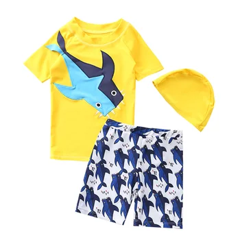 Berniukas maudymosi kostiumėlį 3 Gabalus Kūdikių Maudymosi UV Apsauga Vasaros Beach Baseinas, Vaikų Maudymosi kostiumą Pajūrio Saulės Kostiumas