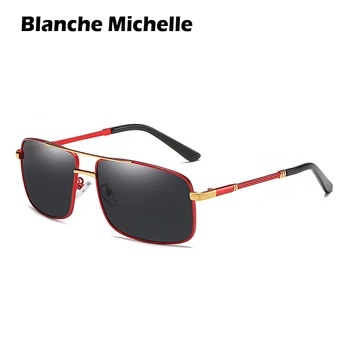 Blanche Michelle Photochromic Poliarizuoti Akiniai nuo saulės Vyrams UV400 Lydinio Saulės Akiniai Vairavimo Chameleonas Derliaus oculos de sol masculino