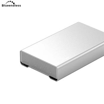Blueendless Full Metal Hdd Talpyklos 3.5 Colių Išorinis USB 3.0 Padengti Atveju Kietąjį Diską Atvejais Aliuminio Sata Kietąjį Diską Nešiojamas Caddys