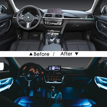 BMW 7 serijos dekoratyvinis auto aplinkos šviesos led juostelė automobilių yra f01/F02/F03/F04/G11/G12 paieška pilotu lengvųjų automobilių reikmenys