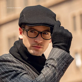 Britų Stiliaus Džentelmenas, Beretė vyriškos Skrybėlės Moterims Newsboy Peaky Laukai Skrybėlę 2021 M. Pavasario Žiemos Vilnos Šiltas Tirštėti Beretė Bžūp 054