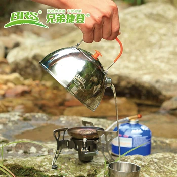 BRS BRS-TS07 lauko kempingas žvejybos nerūdijančio plieno vandens virdulys arbatinukas, kavos puodą pėsčiųjų Iškylą arbatos puodą virdulys su arbata filtras