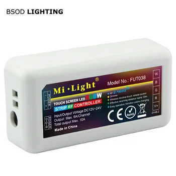 BSOD LED Milight RGBW Valdytojas FUT 038 2.4 G Bevielio 4 Zona Dimmer Nuotolinis Valdiklis Paraiškos milight Produkto Serijos