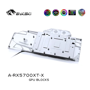 Bykski GPU Vandens Blokas AMD Radeon Visuomenės PCB RX 5700 XT/5700 ,Pilnas draudimas GPU Aušintuvo,AURA M/A-RX5700XT-X