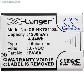 Cameron Kinijos 1200mAh Baterija BV-6A Nokia 8110 4G,TA-1048,TA-1059, 2720 Apversti,