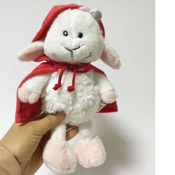 Candice guo! mielas pliušinis žaislas gražus raudonas apsiaustas avių puikus Mažai Raudona Jojimo Hood ėriukų minkšti kimštiniai lėlės gimtadienio, Kalėdų dovana 1p