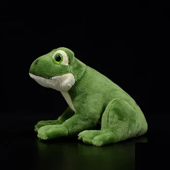 Candice guo pliušinis žaislas įdaryti lėlės animacinių filmų gyvūnų modeliavimas žalia varlė Rana nigromaculata Kalėdinė dovana gimtadienio dovana 1pc