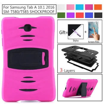 Case For Samsung Galaxy Tab 10.1 T580 T585 T587 SM-T585 Padengti Vaikai Saugiai Spalvingas Su Funkcija Tablet Apsauga, Apvalkalas Coque