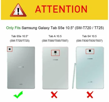 Case for Samsung Galaxy Tab S5E S5E SM-T720 SM-T725 Smart Plonas Odinis Magnetinis Dangtelis Stovi Dangtelis Galaxy Tab 2019 10.5