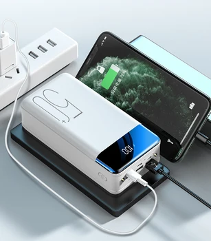 CASEIER Galia Banko 50000mAh Greitas Telefonas, Įkroviklis Nešiojamų Išorės Baterija Powerbank Už Xiaomi 