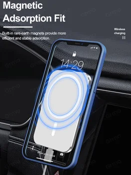 Cenmaso 15W Belaidžio Mag Magnetinio saugus Automobilinis Telefono Laikiklis, Įkroviklis iPhone 12 Pro Max 12 Mini Greitas įkroviklis Magnetas Adsorbable