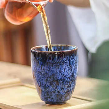CHIA-GUI LUO 250ML Kinijos Arbatos Puodelio Krosnies Keitimas Keramikos arbatos puodeliai kelionės taurės Namo, Arbatos Puodelio Kūrybos keramikinis puodelis Arbatos rinkinys I063