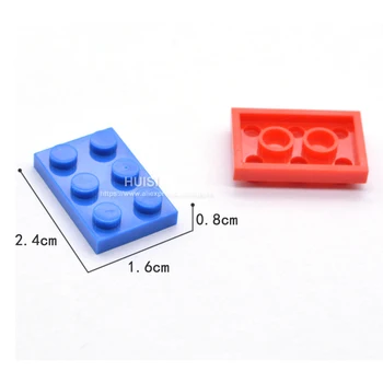 Classic Blokai Dalys Plokštė 2x3 Suderinama Su Legoe Blokų, Plastikiniai 100vnt/set Apšviesti Plytų Vaikams 